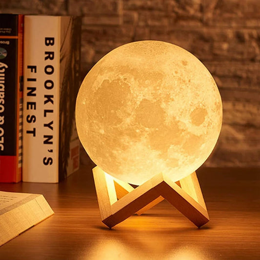 Book Light LED Moon Light Galaxy Light, Moon Night Light, Girl,