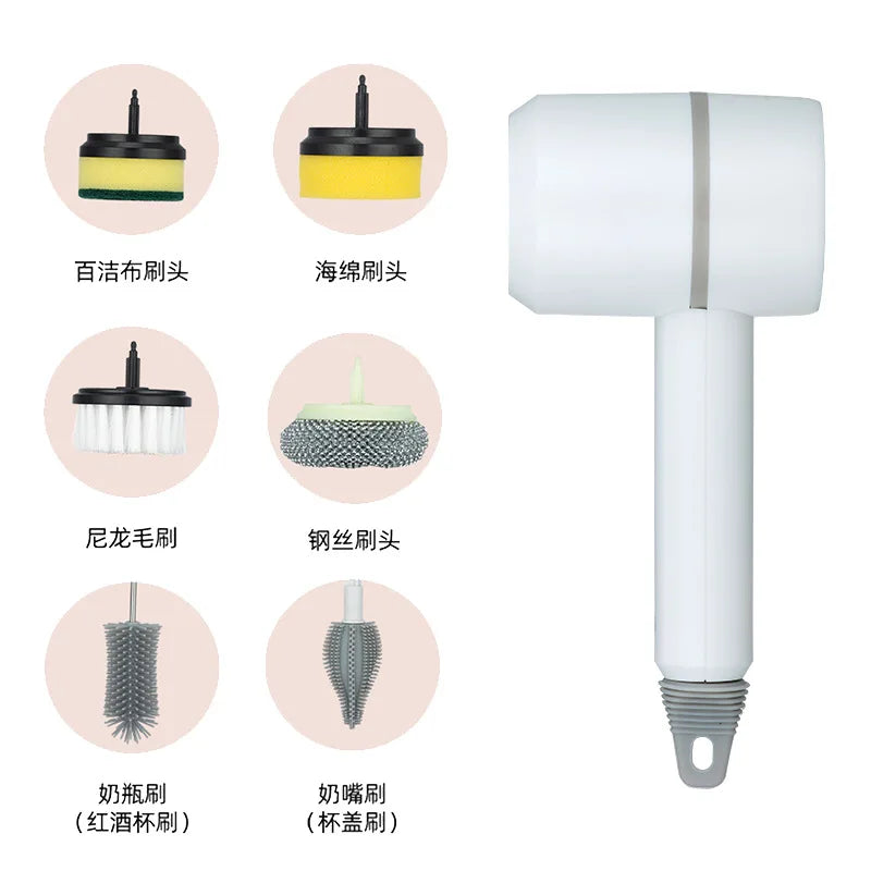 Electric Cleaning Brush Multi-functional Household Brush Wire