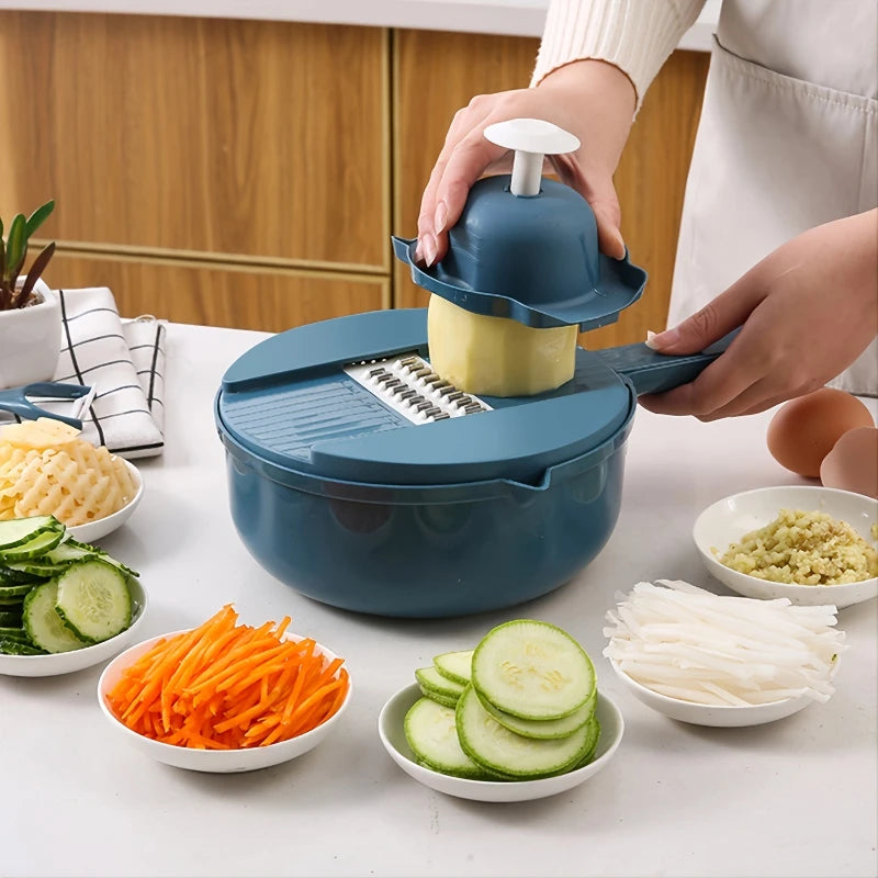 12-in-1 Multi-Functional Vegetable Chopper and Slicer - Perfect