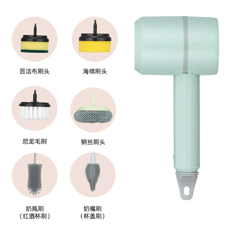 Electric Cleaning Brush Multi-functional Household Brush Wire