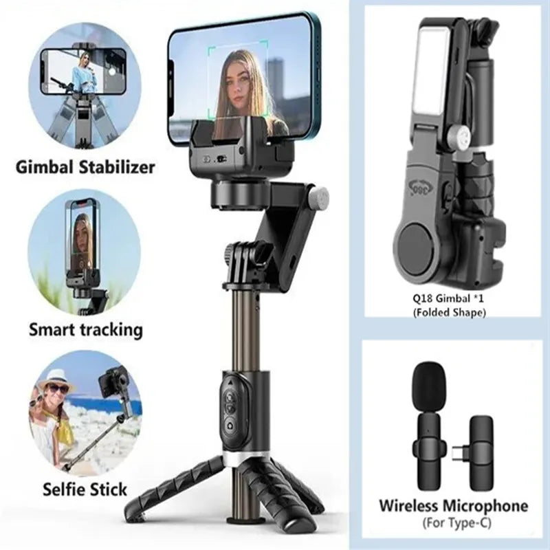 COOL DIER 360 Rotation Following Shooting Mode Gimbal Stabilizer